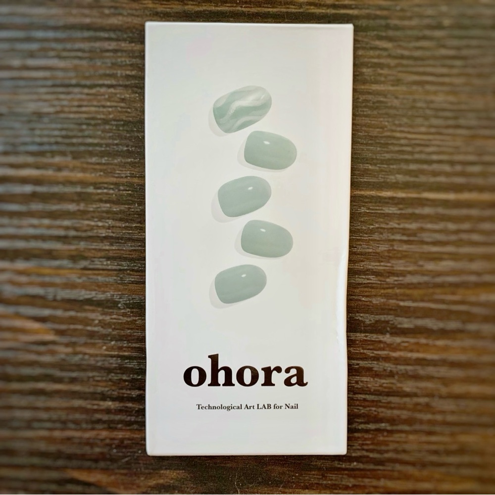 Ohora N Spearmint ND-212– Semi Cured Gel Nail Strips, Mint Green Manicure (30 p)